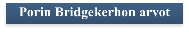 Porin Bridgekerhon arvot